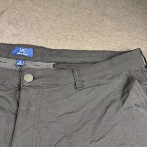 George Mens Black Flat Front Shorts Size 40 Casual Everyday Comfort